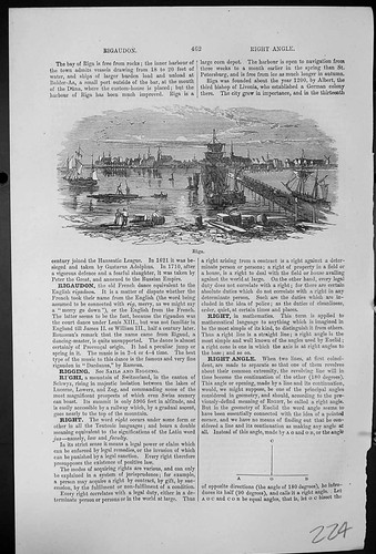 Old antique print riga harbour - old,