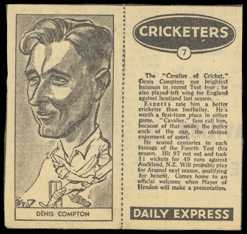 Daily express cricketers - express, 'cricketers'