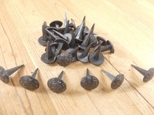 25 DECORATIVE NAILS CLAVOS HAND FORGED METAL 1" HEAD TACK DOOR DECOR WELDING