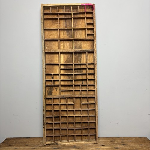Vintage wooden printers tray - printers,