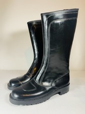 Derri Boots Black Leather Knee