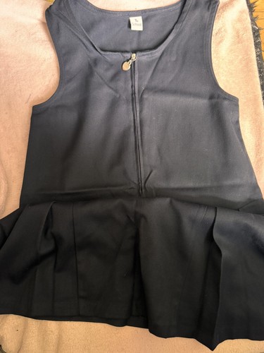 Girls navy pinafore - girls',