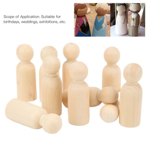 Pcs wooden peg dolls - (boys)10,