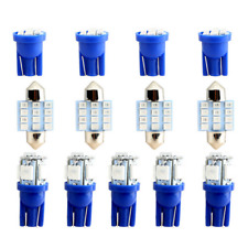 13X Blue LED Interior Lights Bulbs Kit Dome License Plate Lamps Car Accessories 