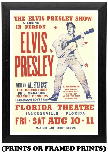 Elvis presley concert - presley, poster