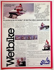 Wetbike watercycle 1970s - wetbike,