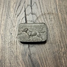 Vtg PEWTER SNUFF BOX SNUFFBOX