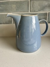 Denby JETTY large jug - excellent condition 16.5cm. Blue jetty white inside 