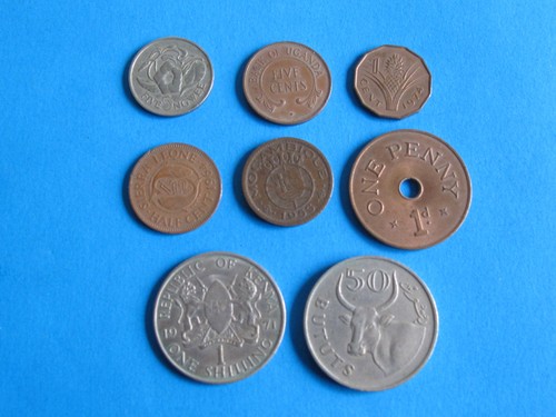 Coins swaziland uganda - 8,
