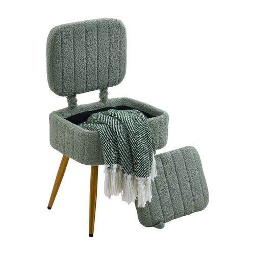 Sherpa vanity chair storage - vanity,