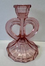 Vintage Pink Glass Heart