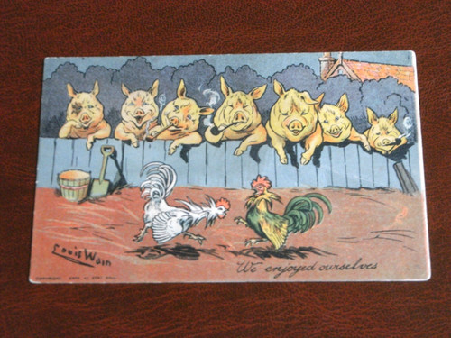 Original louis wain signed - louis,