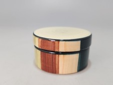 Jersey Pottery Small Lidded Trinket Pot Dish Hand Painted