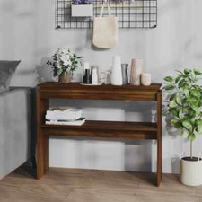 Console Table Brown Oak