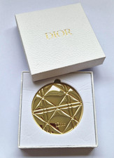 Christian Dior Golden Metal Compact Mirror VIP Gift Boxed Sealed Exclusive