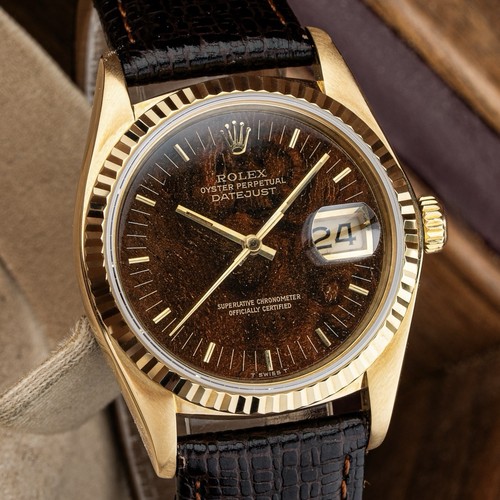 Rolex datejust 36mm rare wood - datejust,