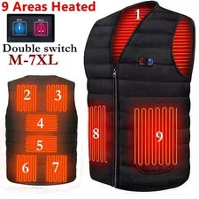 Men Women Heated Cotton Vest V