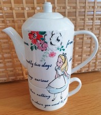 Cath Kidston Alice in Wonderland teapot and cup