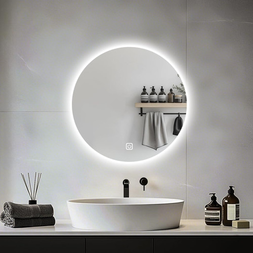 Round led bathroom mirror for - bathroom,
