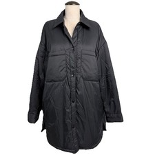 Zara Black Long Puffer Coat