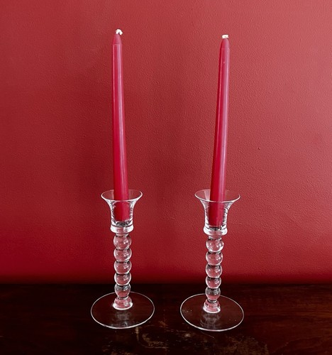 Pair tall glass bead - tall,