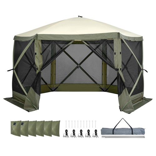 Army green 12x12ft sided - army, 6