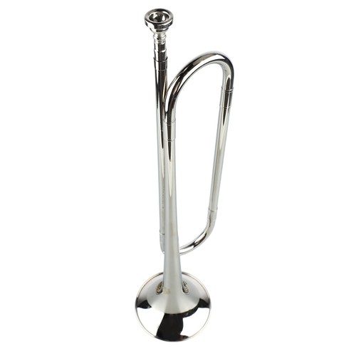 Retro flat bugle - brass,