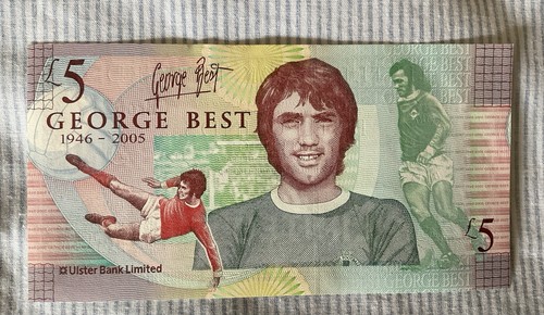 George best five pound note - george,