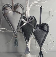 Charcoal Grey mix Love Heart