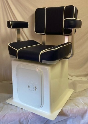 Navy captains boat seat - navy,
