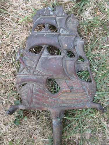 Antique brass companion - brass,