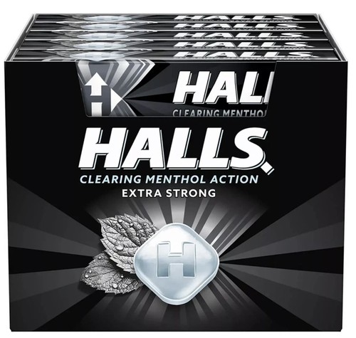 Halls extra strong cough drops - strong,