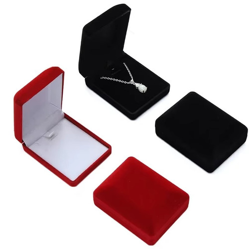Velvet necklace box - box, pendant