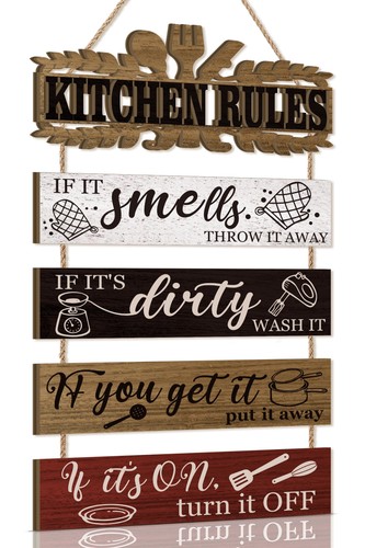 Kairne kitchen rules wall - kairne, sign