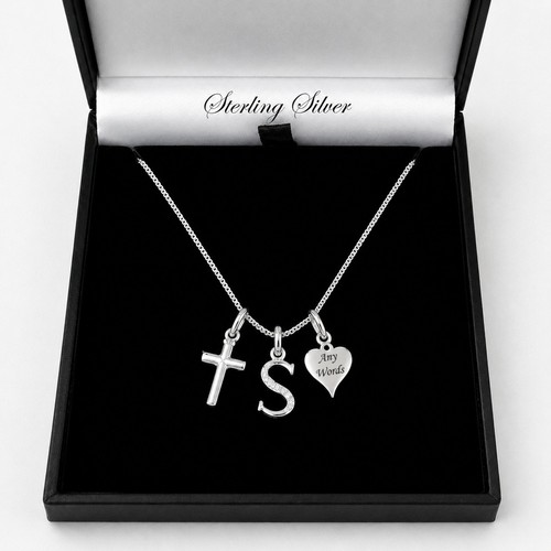 Letter necklaces 925 silver - necklaces,,