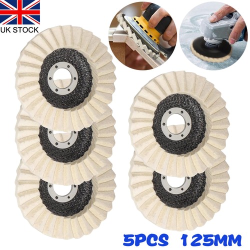 5pc 125mm wool - 125mm, felt