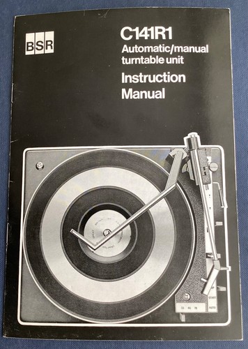 Bsr turntable c141r1 - bsr,