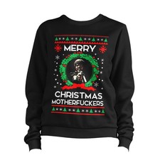 Christmas Samuel L. Jackson Ugly Jumper Sweater Funny Adult Humour Festive Xmas