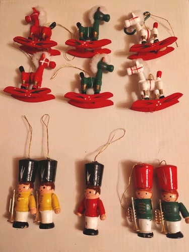 1980s vintage wooden christmas - 1980s,