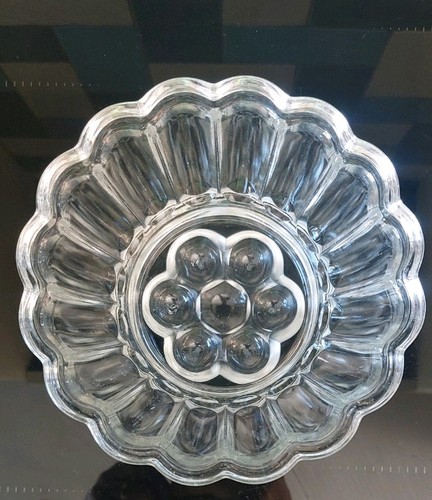 Vintage clear glass heavy - vintage,
