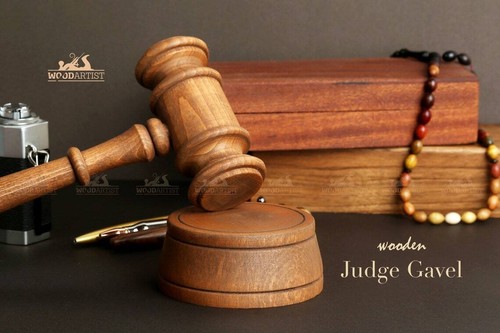 Wooden judge gavel - gavel, custom