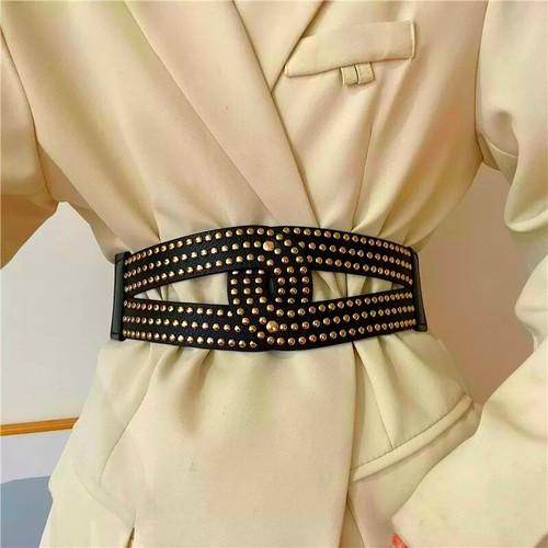 Women gold punk rivet - punk,