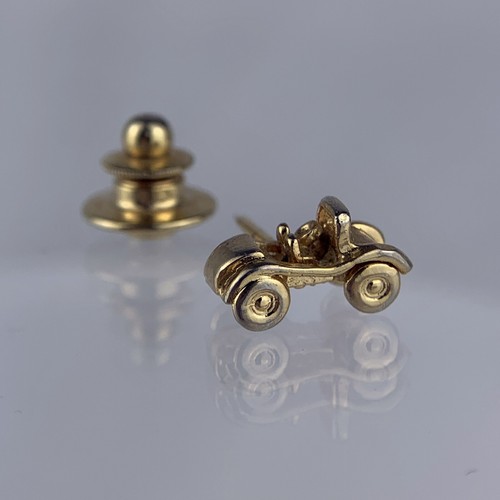 Convertible car gold tone tie - convertible,