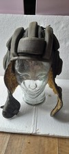 Soviet Vintage Heavy Military Vehicle's Crew Helmet Cold War Era Period, 1950s.