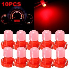 10× Red T3 Neo Wedge Car LED Bulbs Cluster Instrument Dash Climate Base Light