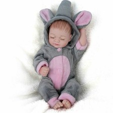 Cute Reborn Dolls Full Body Silicone Vinyl Lifelike Newborn Baby Girl Kids Gift