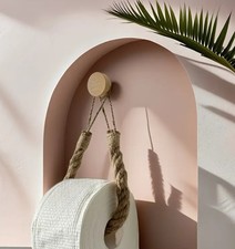 Wooden No Drill Toilet Paper