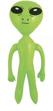INFLATABLE BLOW UP ALIEN GREEN