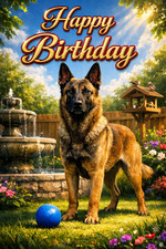 Belgian malinois birthday - malinois,
