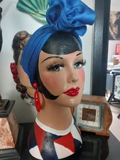  Painted Mannequin Lady vintage retro artdeco Style 1930s 1970S lady mannequin 